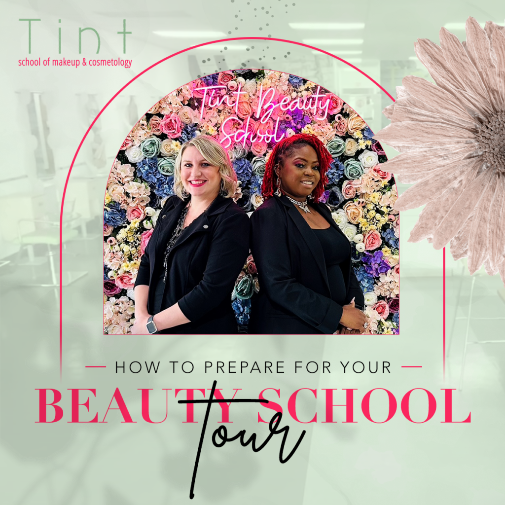 beauty school students